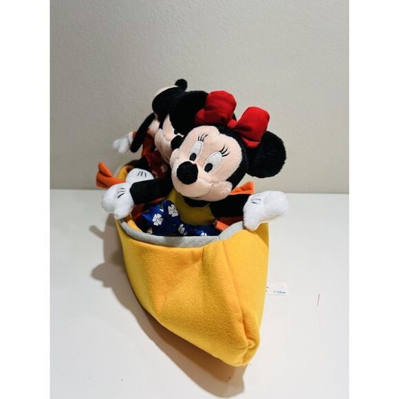 Disney Cruise Line Boat Set Minnie Mickey & Goofy Vintage Rare Yellow Plush - Picture 10 of 11